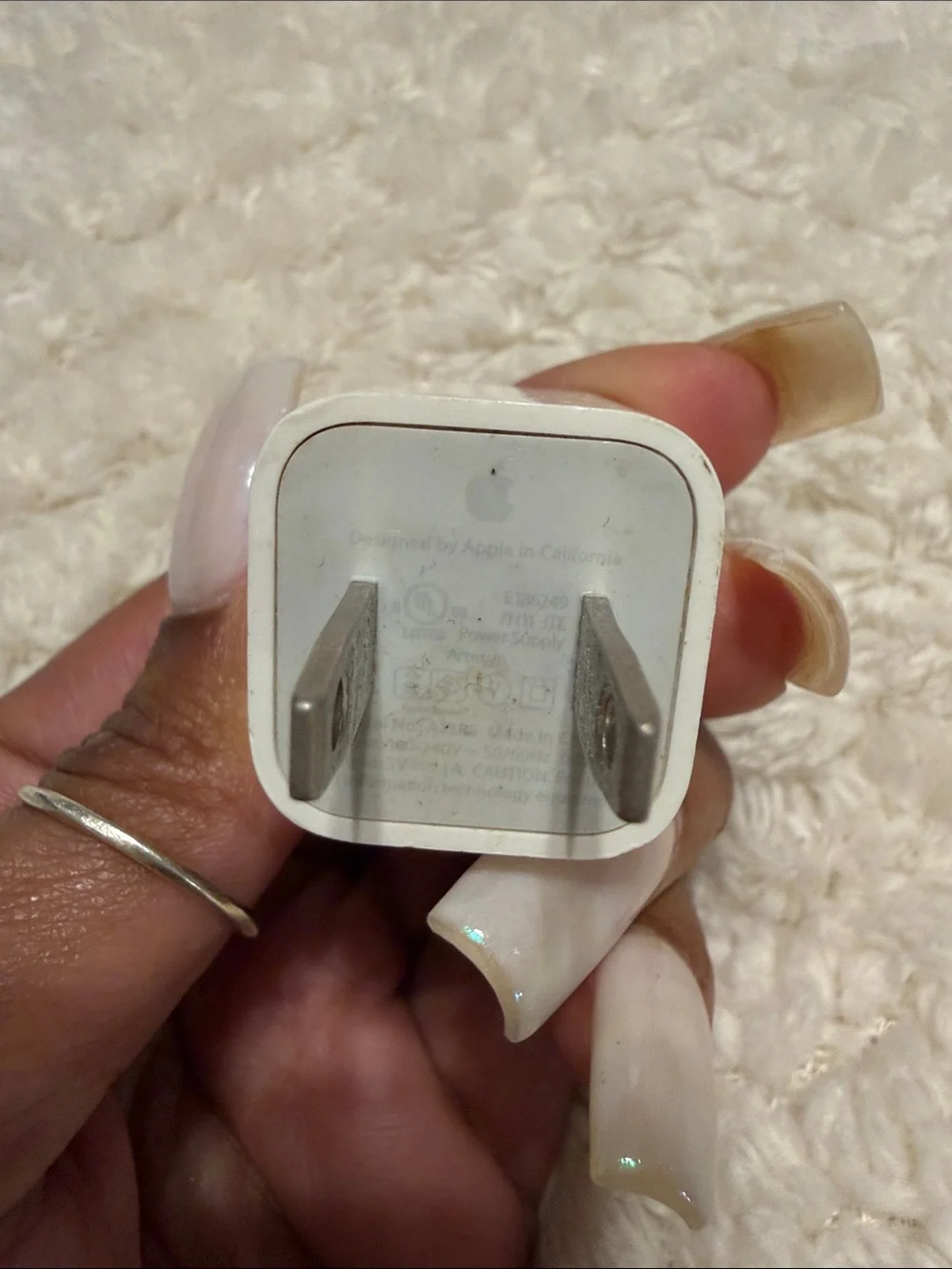 White Apple USB Wall Charger Adapter